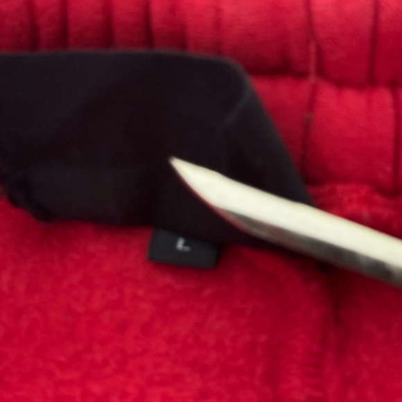 RETROVERT ALL OVER SMILEY FACE IN RHINESTONE RED JOGGERS MEN SIZE LARGE Y2K - Picture 4 of 12